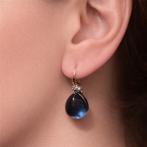 Orecchini Lucos Donna in Argento Quarzo ESOR C83-BLU - ESOR C83-BLU